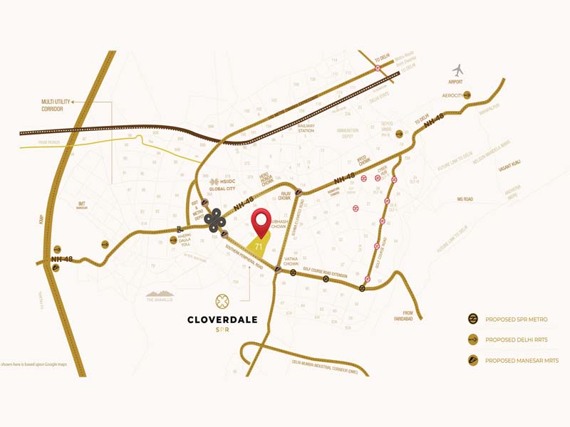 signatureglobal-cloverdale-location-map signatureglobal-cloverdale-location-map